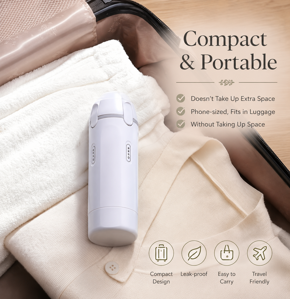 TravelFlow™ 4-in-1 Travel Bottle