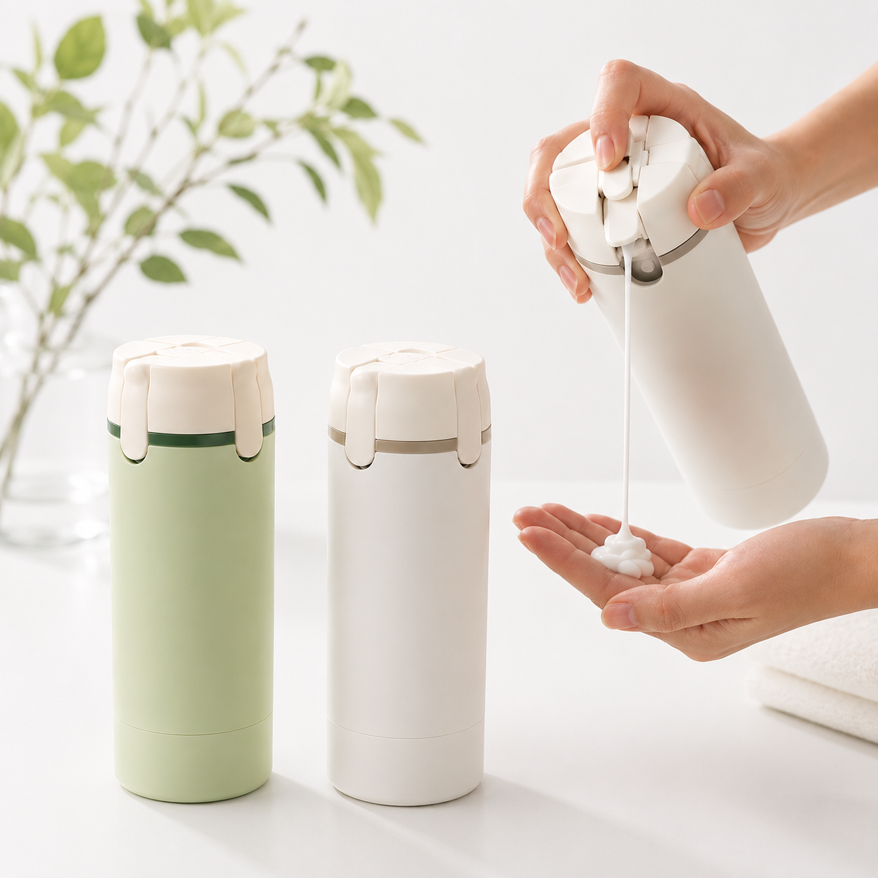 TravelFlow™ 4-in-1 Travel Bottle